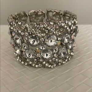 Elegant Silver Crystal Bracelet